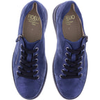 Fidelio | Holy | Marine-Blau | Leder | Multistretch | Weite: H | Damen Schnürer
