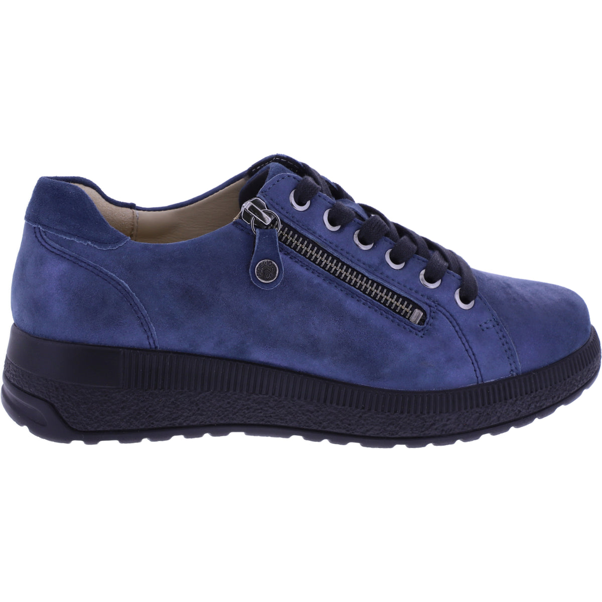 Fidelio | Holy | Marine-Blau | Leder | Multistretch | Weite: H | Damen Schnürer