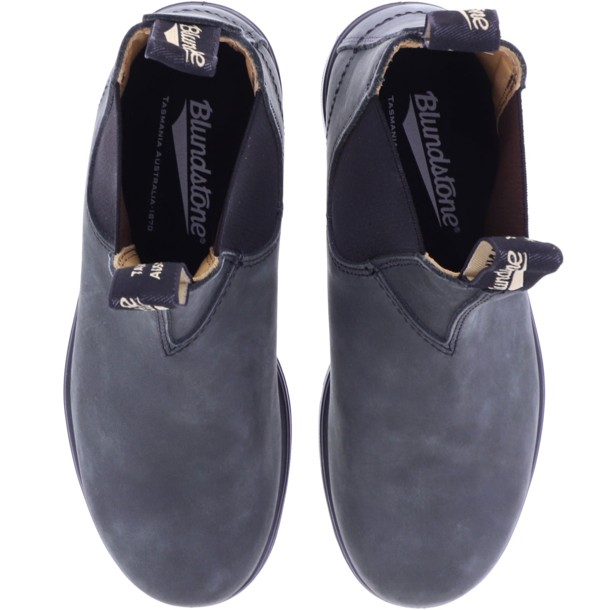 Blundstone | 587 | Rustic Black-Schwarz | Fettnubuk-Premium-Rindsleder | Chelsea Boots