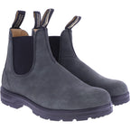 Blundstone | 587 | Rustic Black-Schwarz | Fettnubuk-Premium-Rindsleder | Chelsea Boots