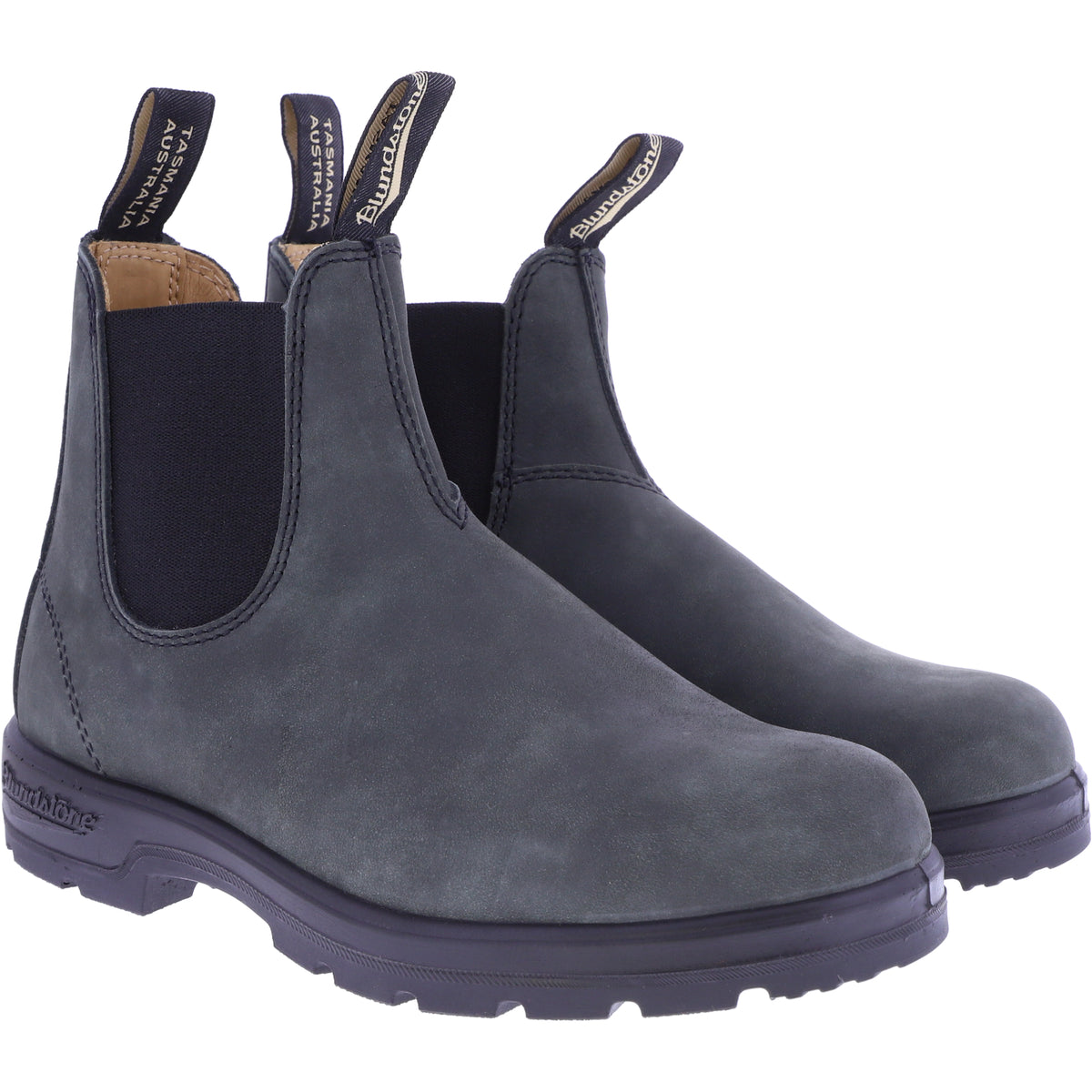 Blundstone | 587 | Rustic Black-Schwarz | Fettnubuk-Premium-Rindsleder | Chelsea Boots