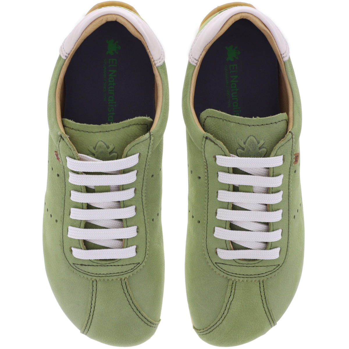 El Naturalista | Ondina | N5935 | Liken-Lindgrün | Kalbsleder | Damen Barfußschuhe