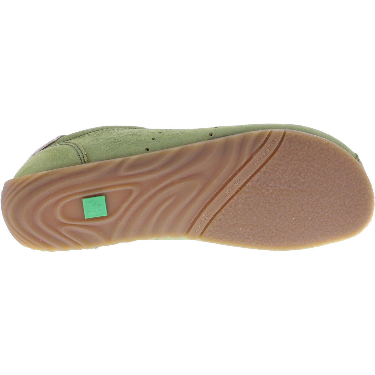 El Naturalista | Ondina | N5935 | Liken-Lindgrün | Kalbsleder | Damen Barfußschuhe