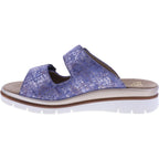 Fidelio | Glory | Blau Metallic | Leder | Weite: G½ | Damen Pantoletten