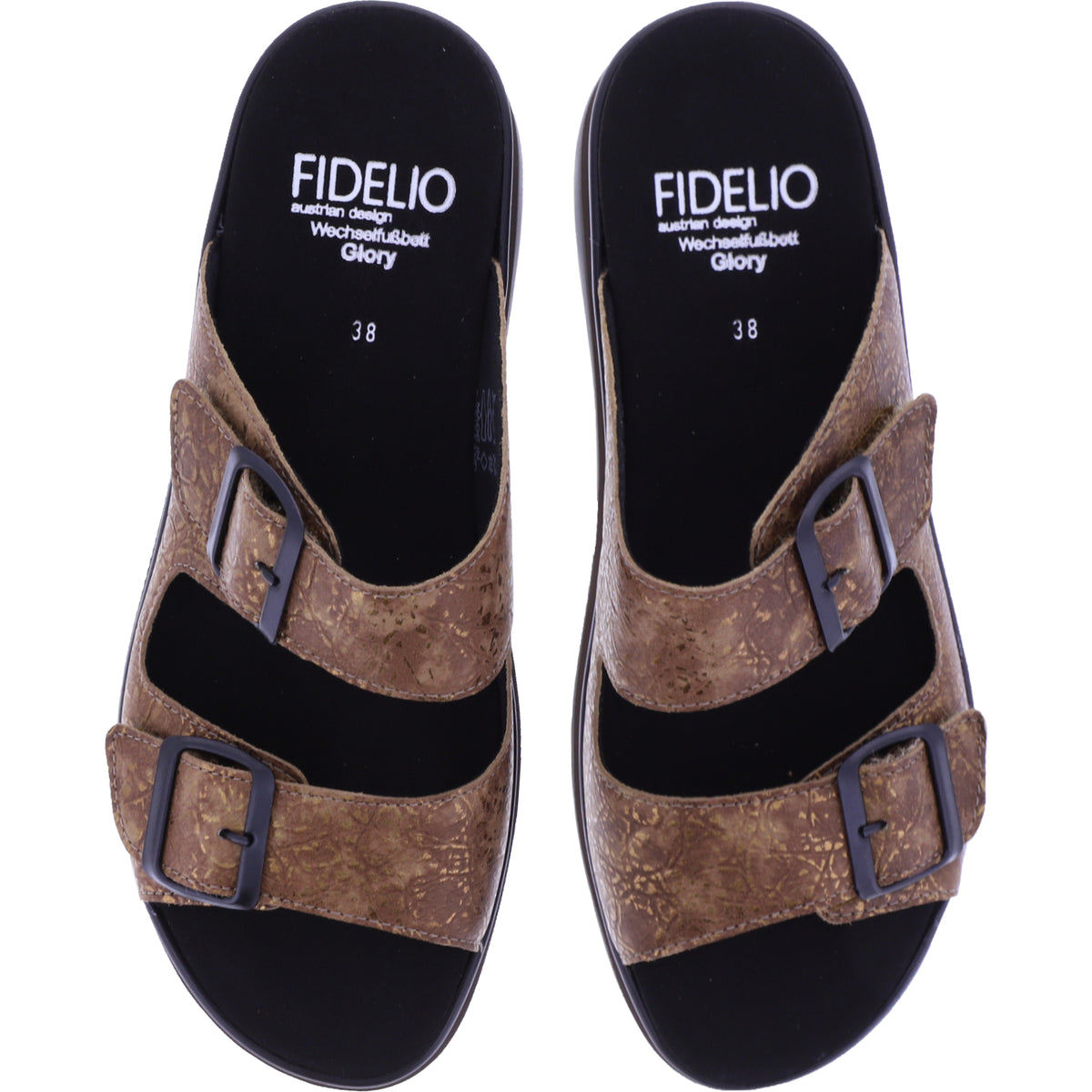 Fidelio | Glory | Cuoio Priming-Braun | Leder | Weite: G½ | Damen Pantoletten