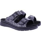 Fidelio | Glory | Nero Priming-Schwarz-Grau | Leder | Weite: G½ | Damen Pantoletten
