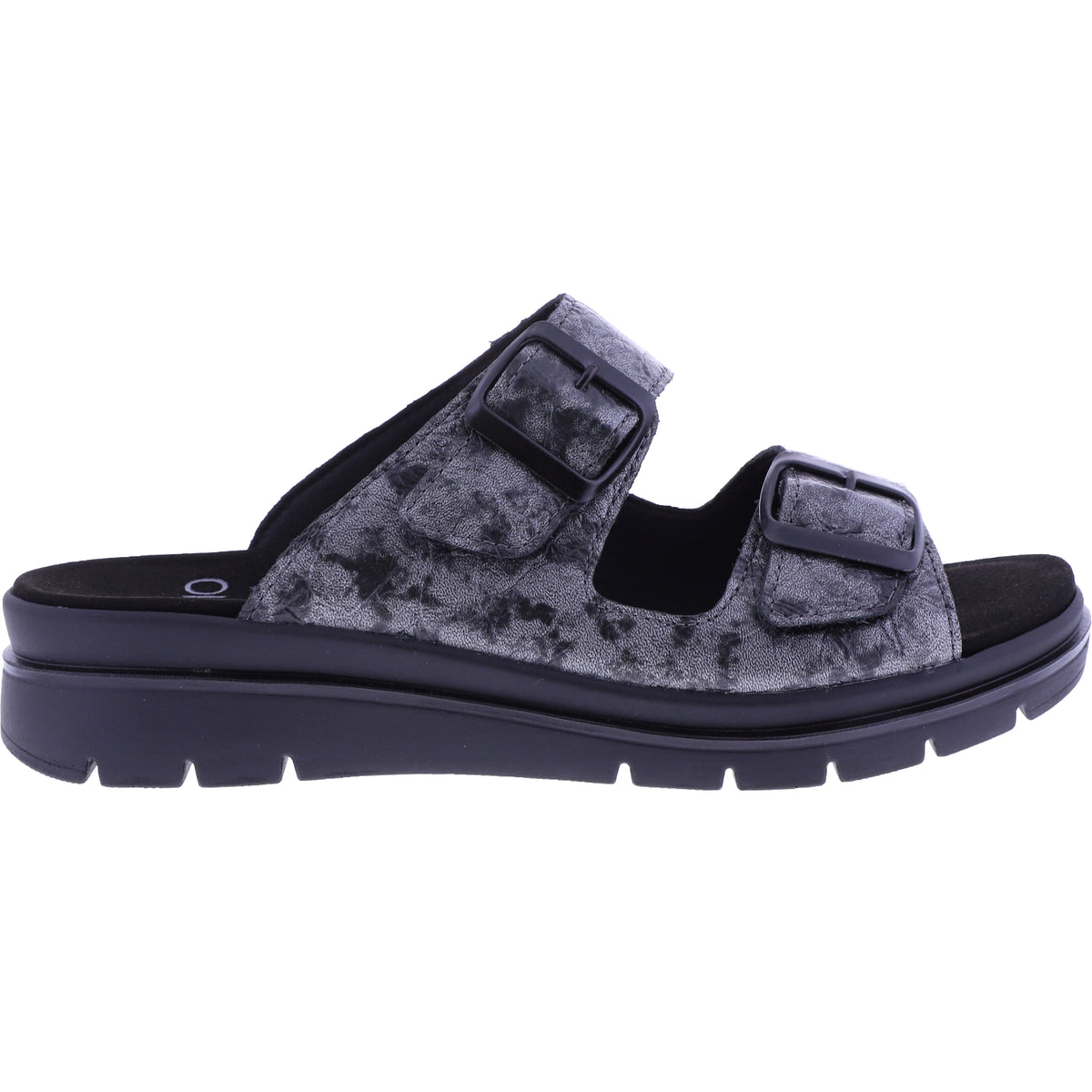 Fidelio | Glory | Nero Priming-Schwarz-Grau | Leder | Weite: G½ | Damen Pantoletten