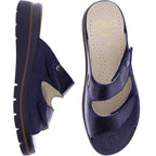 Fidelio | Glory | Notte Corny-Blau | Leder-Stretch | Hallux | Weite: G½ | Damen Pantoletten