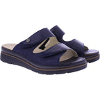 Fidelio | Glory | Notte Corny-Blau | Leder-Stretch | Hallux | Weite: G½ | Damen Pantoletten