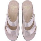 Fidelio | Glory | Creme Nubuk | Leder-Stretch | Hallux | Weite: G½ | Damen Pantoletten