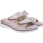 Fidelio | Glory | Creme Nubuk | Leder-Stretch | Hallux | Weite: G½ | Damen Pantoletten