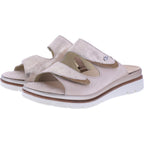Fidelio | Glory | Creme Nubuk | Leder-Stretch | Hallux | Weite: G½ | Damen Pantoletten