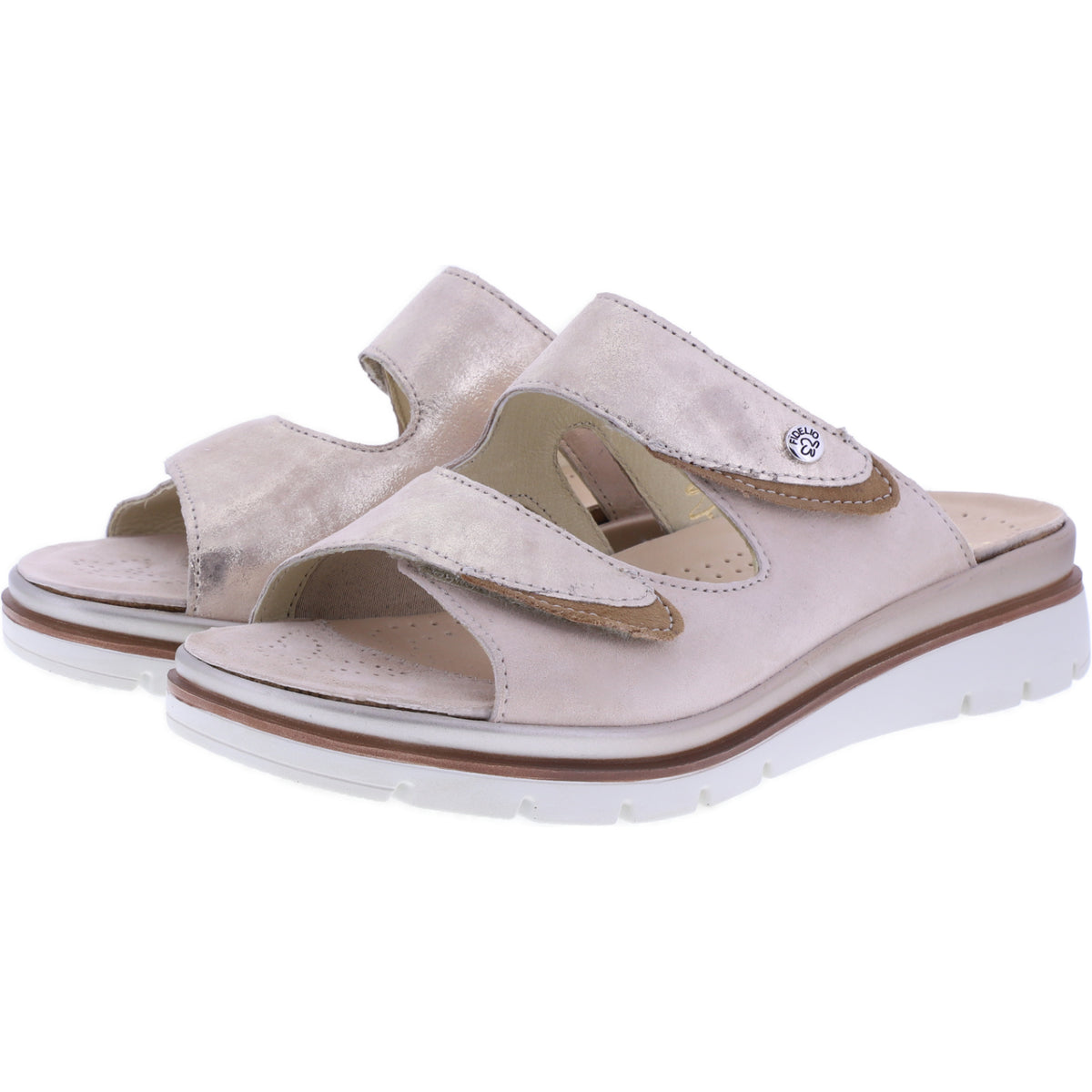 Fidelio | Glory | Creme Nubuk | Leder-Stretch | Hallux | Weite: G½ | Damen Pantoletten