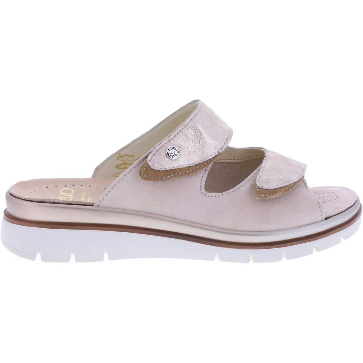 Fidelio | Glory | Creme Nubuk | Leder-Stretch | Hallux | Weite: G½ | Damen Pantoletten
