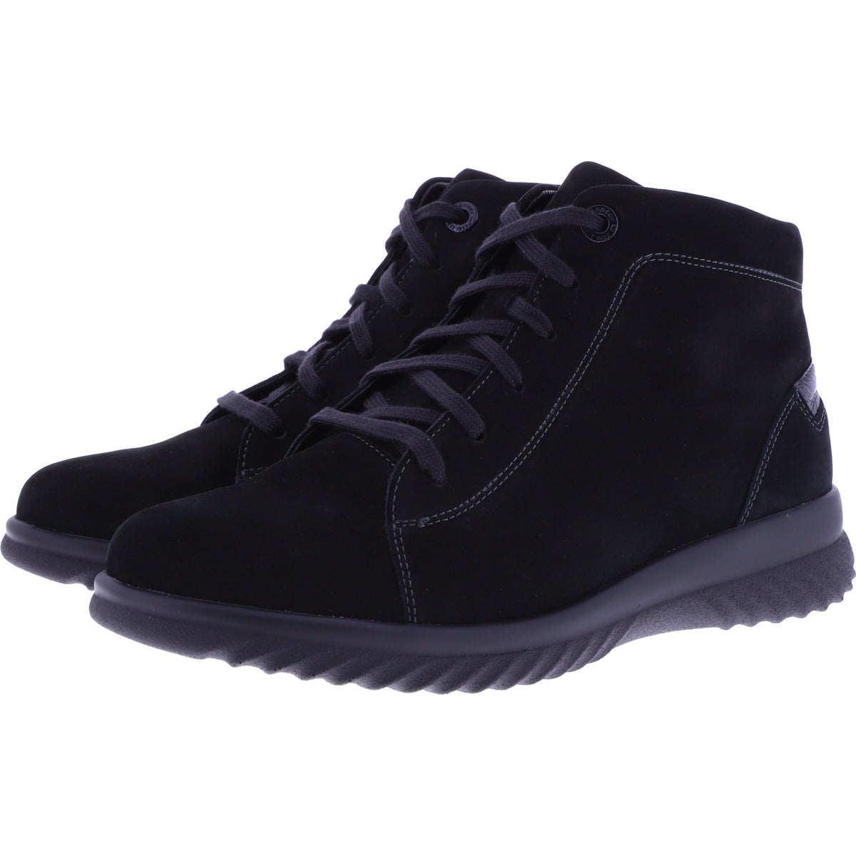 Ganter / Heike / Schwarz Softnubuk / Weite: H / Kalbsleder / 6-204562-0100 / Damen Stiefeletten