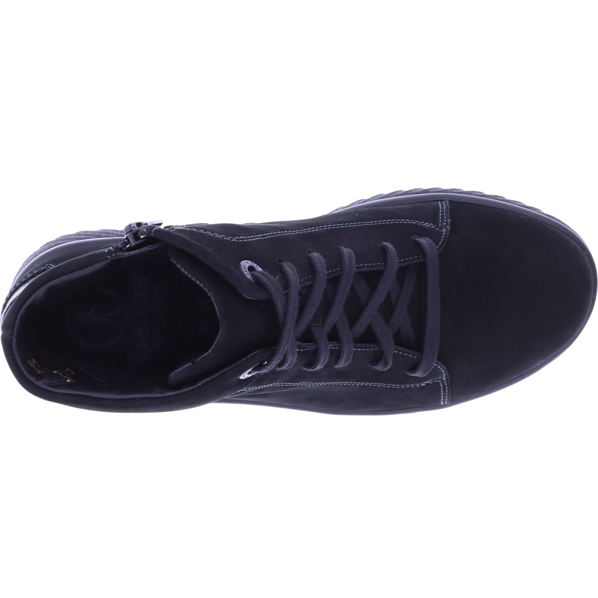 Ganter / Heike / Schwarz Softnubuk / Weite: H / Kalbsleder / 6-204562-0100 / Damen Stiefeletten