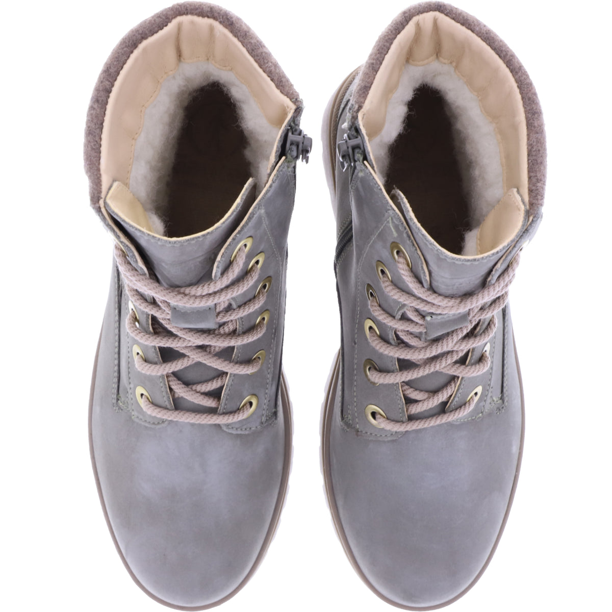 Ganter | Gela | Khaki | Merino-Schurwollfutter | Weite: G | Wechselfußbett | 6-205012-8900