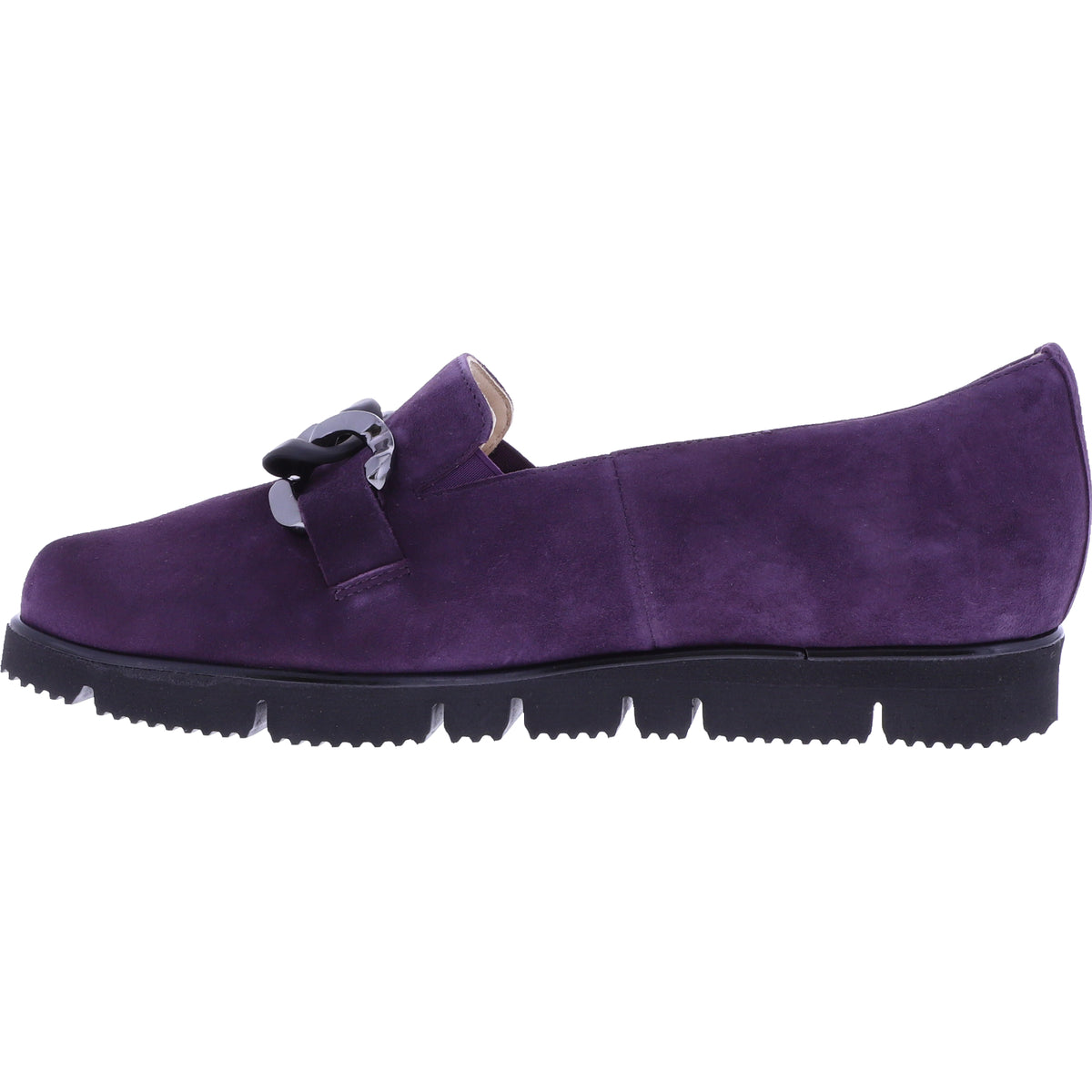 Hassia / Pisa / Plume Dunkellila Samtziege / Wechselfußbett / Art: 6-301537-8100 / Damen Slipper