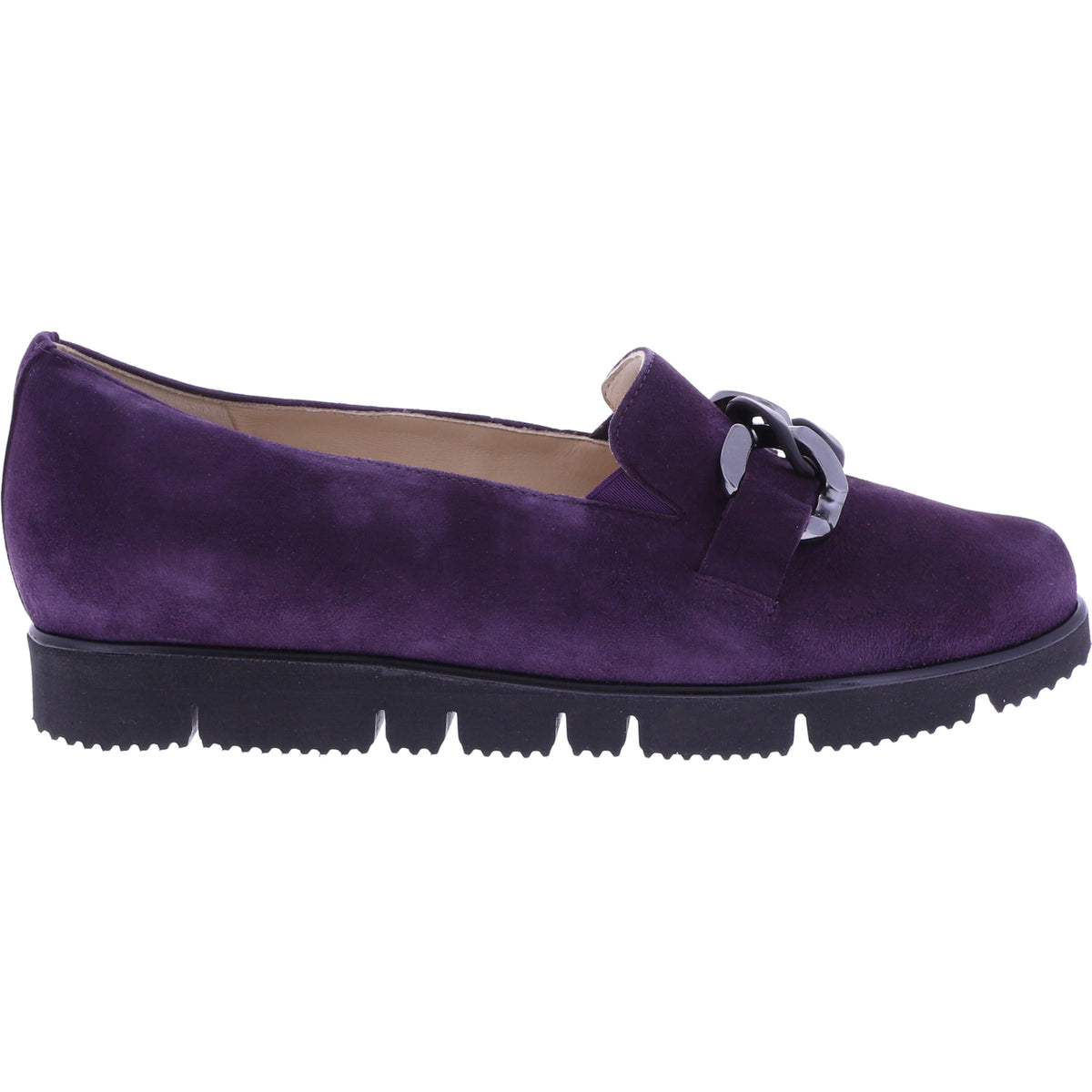 Hassia / Pisa / Plume Dunkellila Samtziege / Wechselfußbett / Art: 6-301537-8100 / Damen Slipper