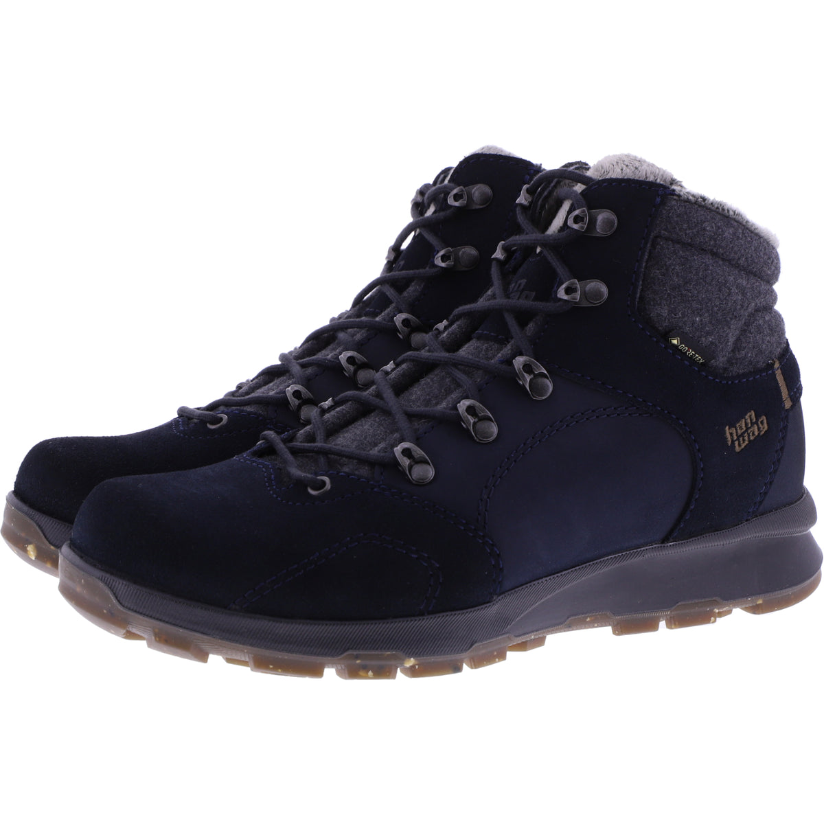 Hanwag / Modell: Tolva Mid Lady GTX / Navy-Asphalt / GORE-TEX® / Damen Wanderstiefel