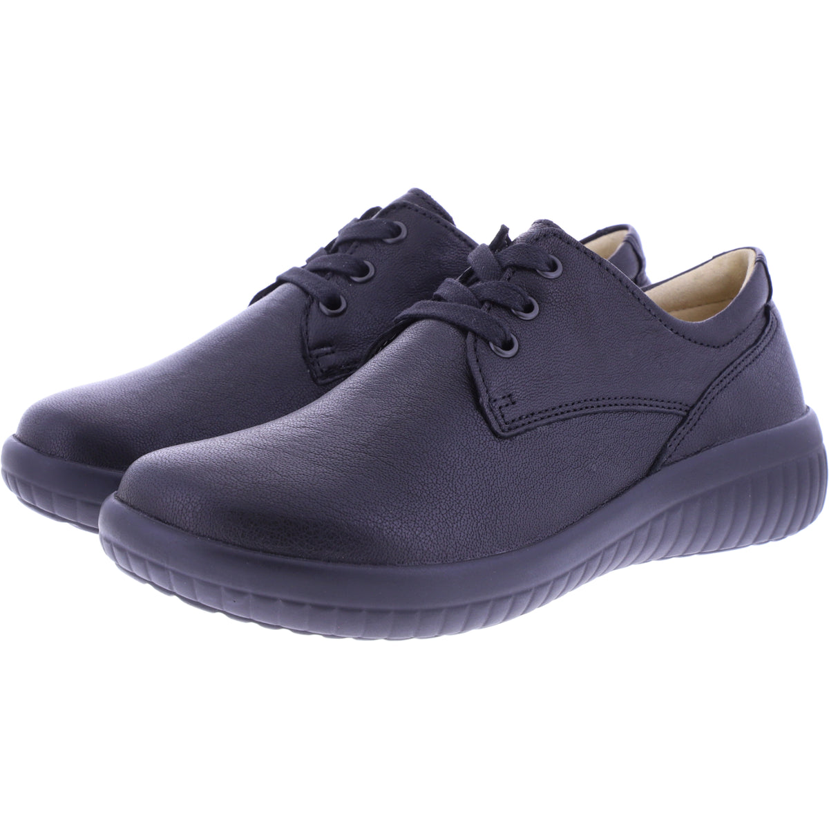 Fidelio | Genny | Schwarz Rocky | Leder | Multistretch | Weite: G½ | Damen Schnürer