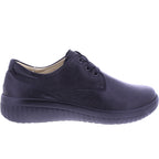Fidelio | Genny | Schwarz Rocky | Leder | Multistretch | Weite: G½ | Damen Schnürer