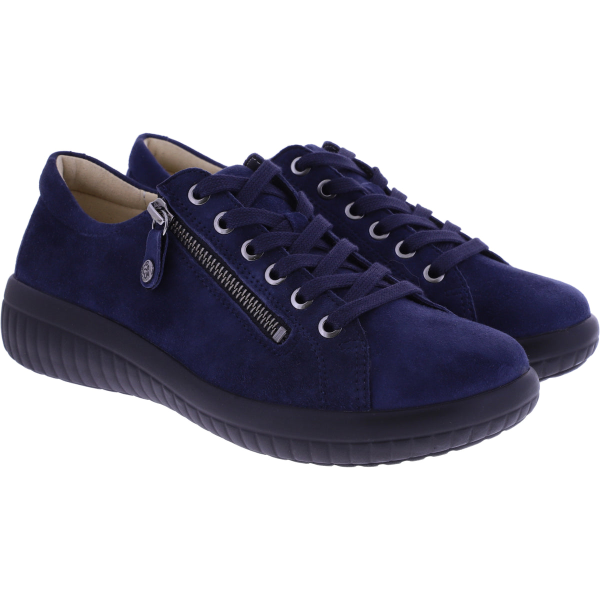 Fidelio | Genny | Notte-Blau | Nubukleder | Multistretch | Weite: G½ | Damen Schnürer