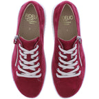 Fidelio | Genny | Scarlet-Rot | Nubukleder | Multistretch | Weite: G½ | Damen Schnürer