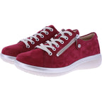 Fidelio | Genny | Scarlet-Rot | Nubukleder | Multistretch | Weite: G½ | Damen Schnürer