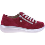 Fidelio | Genny | Scarlet-Rot | Nubukleder | Multistretch | Weite: G½ | Damen Schnürer