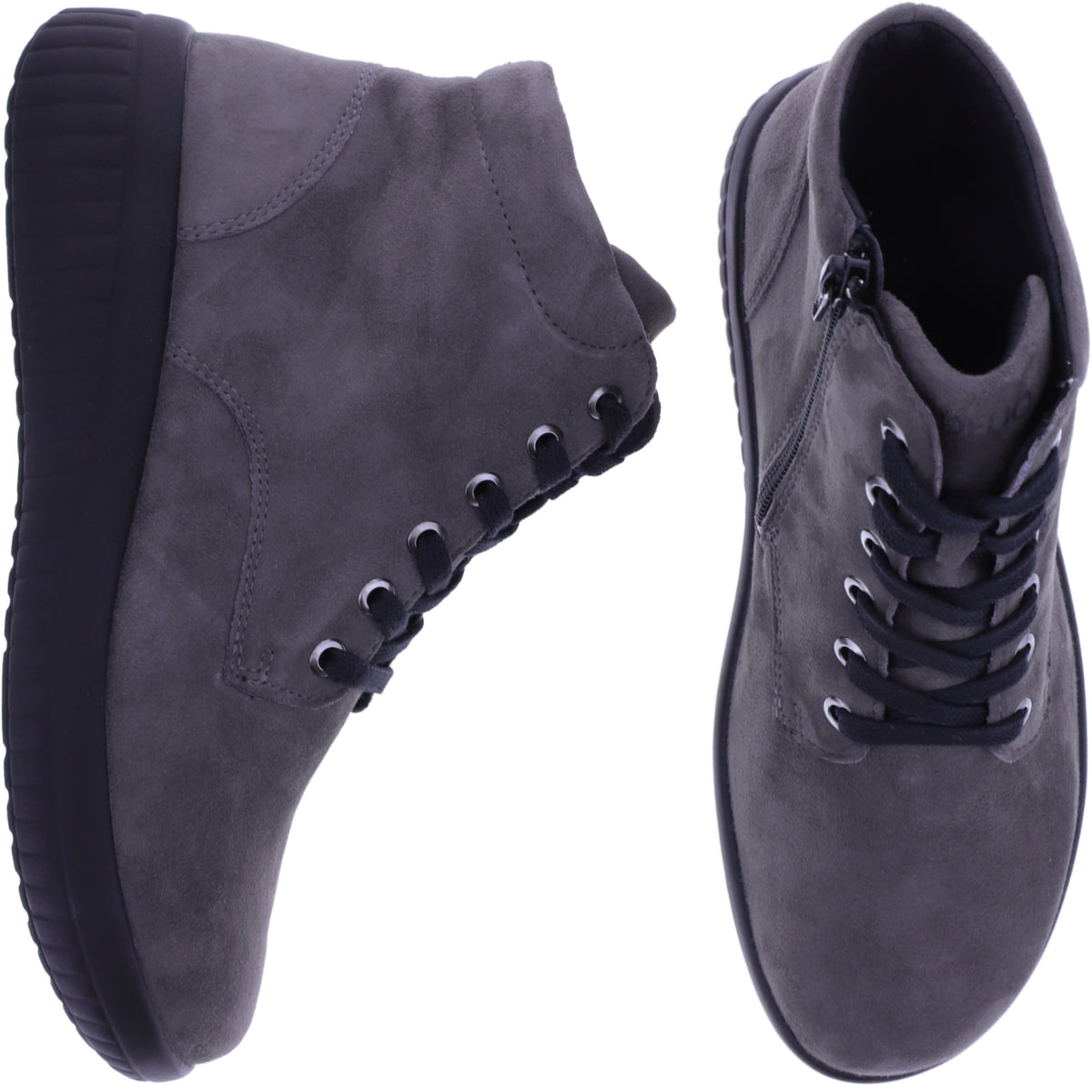 Fidelio | Genny | Smoke-Grau | Nubukleder | Multistretch | Weite: G½ | Damen Bootie