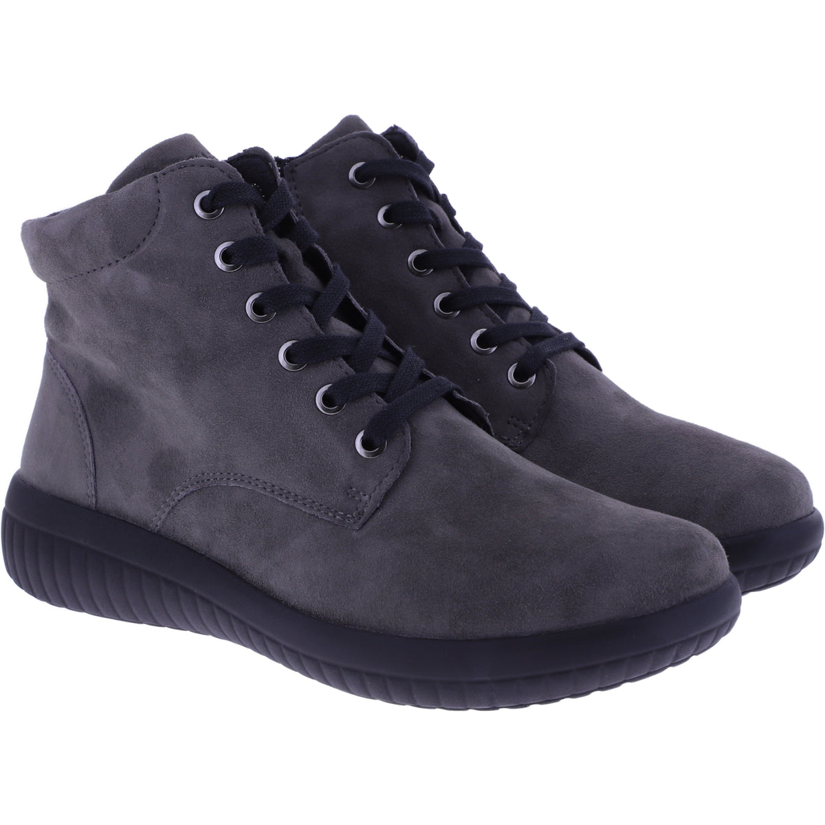 Fidelio | Genny | Smoke-Grau | Nubukleder | Multistretch | Weite: G½ | Damen Bootie