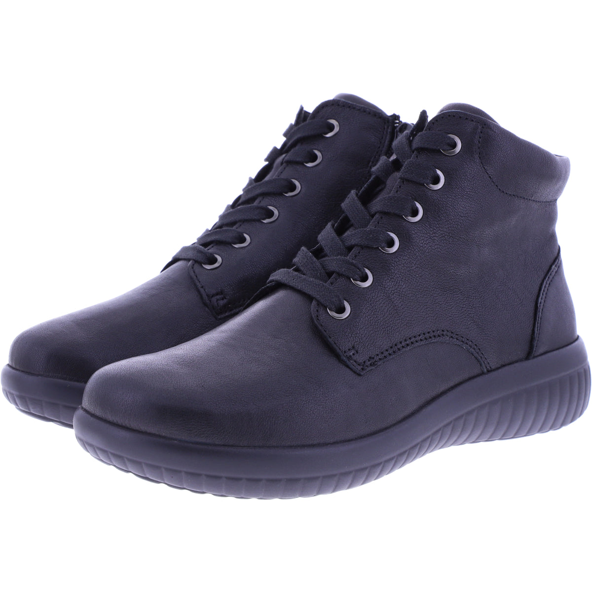 Fidelio | Genny | Schwarz Rocky | Leder | Multistretch | Weite: G½ | Damen Booties
