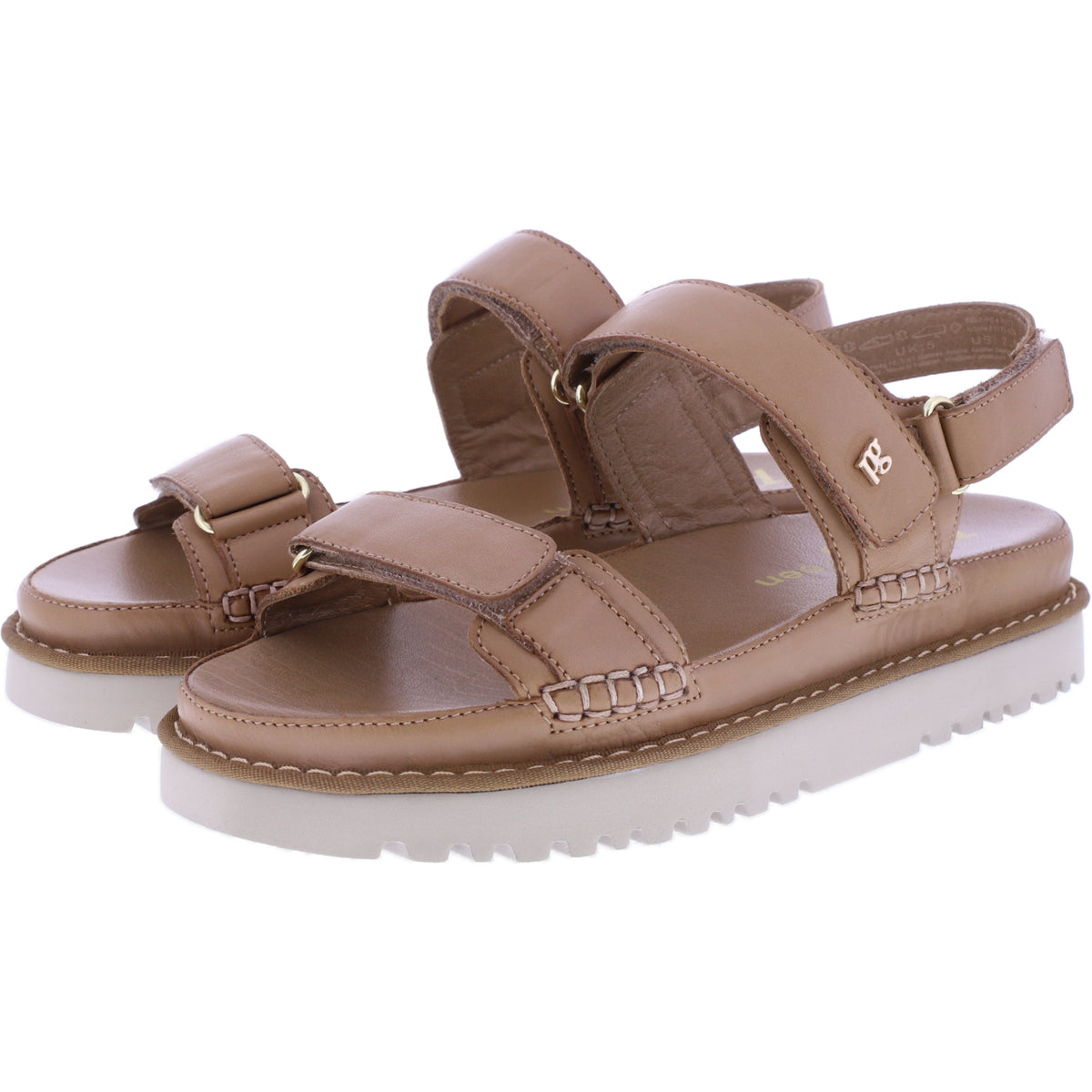 Paul Green | 6175-029 | Braun | Weiches Kalbsleder | Damen Komfort Sandale
