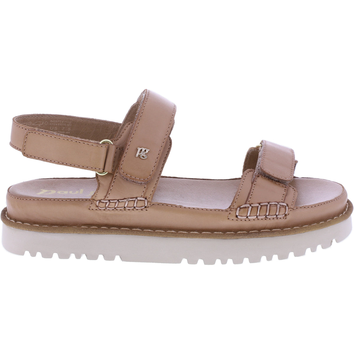 Paul Green | 6175-029 | Braun | Weiches Kalbsleder | Damen Komfort Sandale