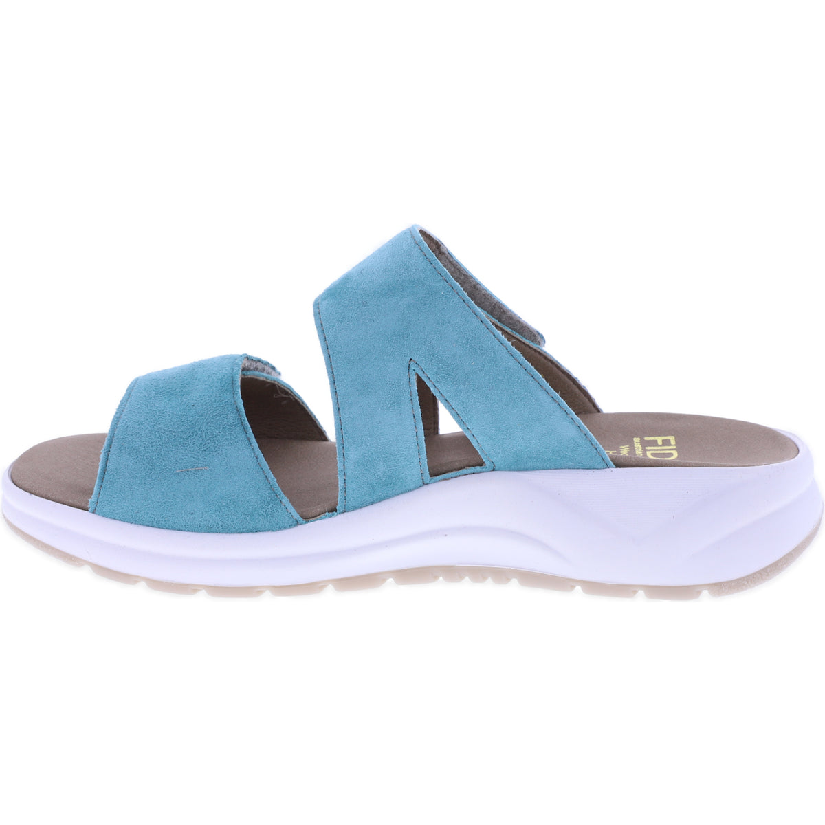 Fidelio | Hawaii | Tiffany-Türkis | Nubukleder | Weite: H | Damen Pantoletten