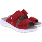 Fidelio | Hawaii | Fruttato-Rot | Nubukleder | Weite: H | Damen Pantoletten