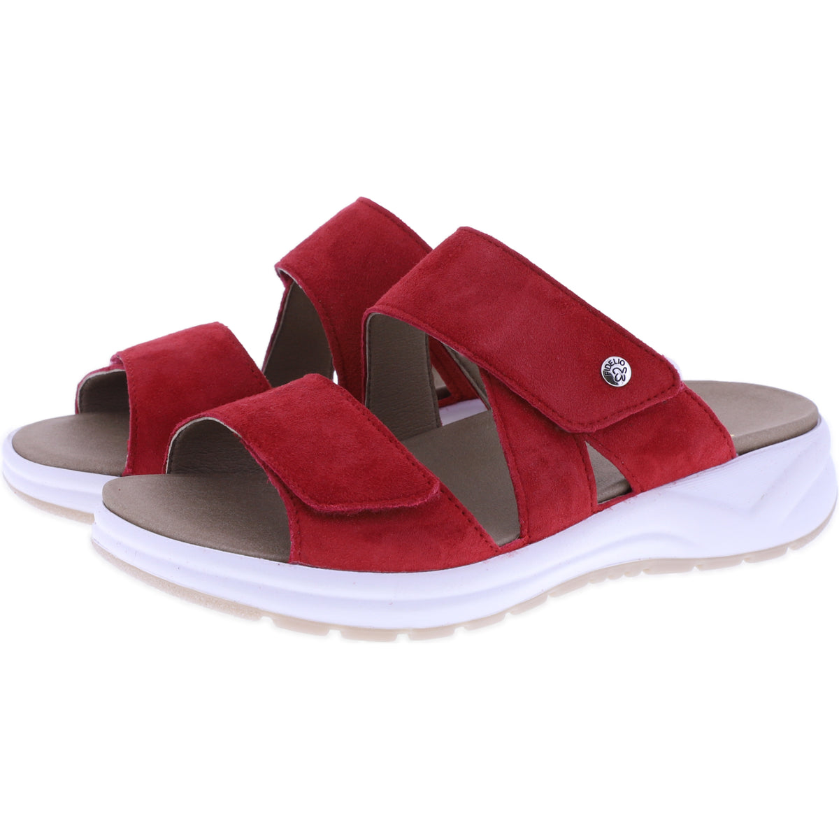 Fidelio | Hawaii | Fruttato-Rot | Nubukleder | Weite: H | Damen Pantoletten