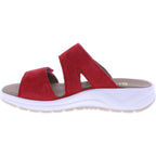 Fidelio | Hawaii | Fruttato-Rot | Nubukleder | Weite: H | Damen Pantoletten