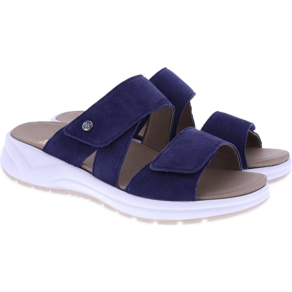 Fidelio | Hawaii | Notte-Blau | Nubukleder | Weite: H | Damen Pantoletten