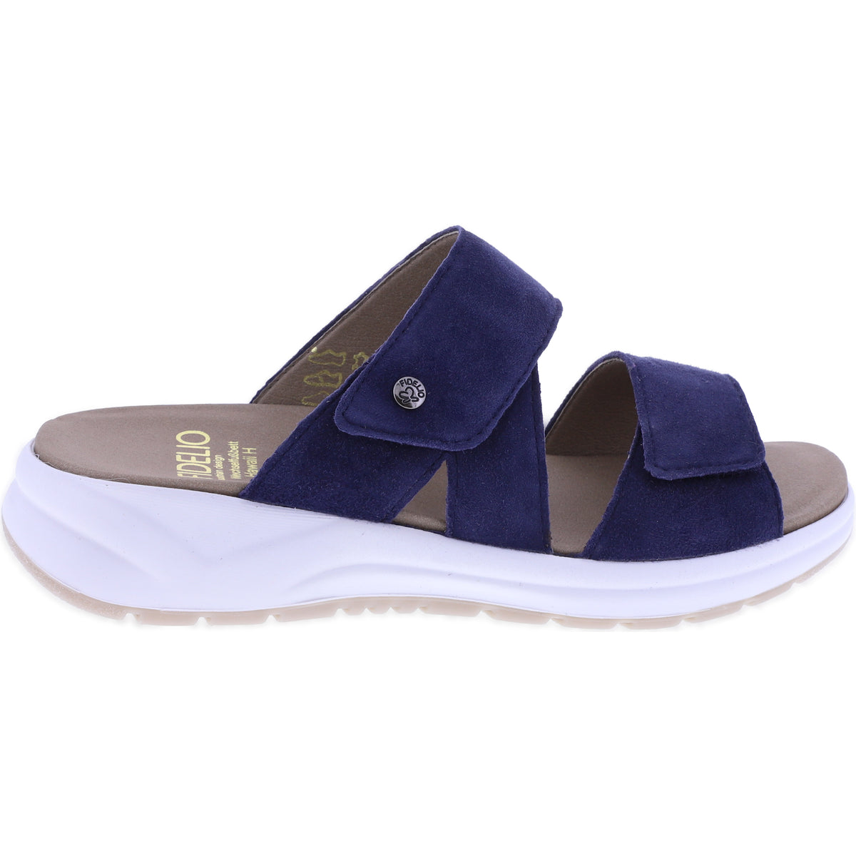 Fidelio | Hawaii | Notte-Blau | Nubukleder | Weite: H | Damen Pantoletten