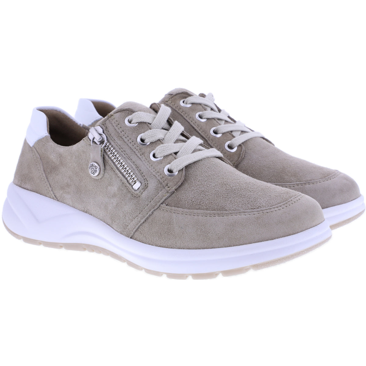 Fidelio | Hiker | Stone Nubuk | Leder | Multistretch | Weite: H | Damen Komfort-Schnürer