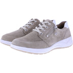 Fidelio | Hiker | Stone Nubuk | Leder | Multistretch | Weite: H | Damen Komfort-Schnürer
