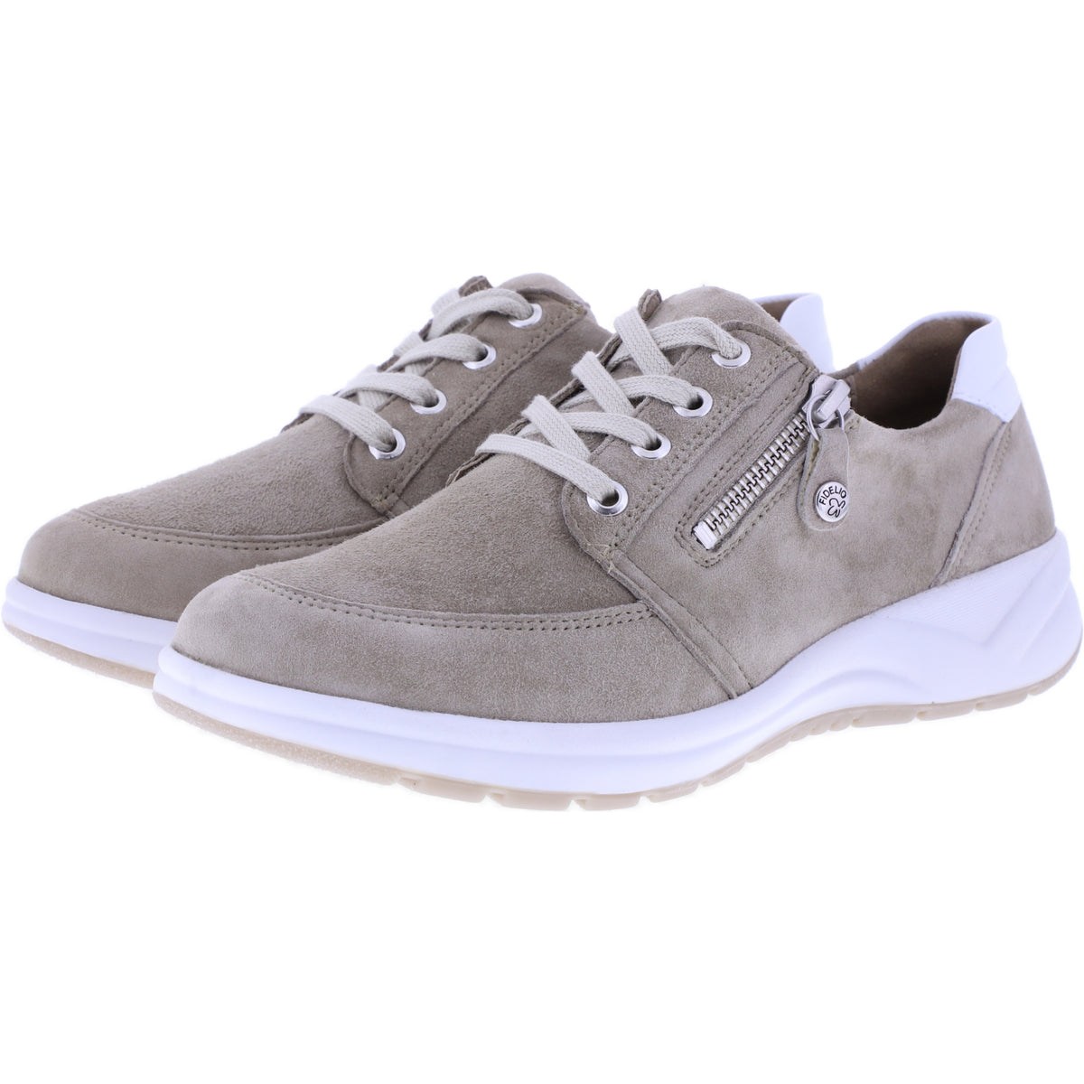 Fidelio | Hiker | Stone Nubuk | Leder | Multistretch | Weite: H | Damen Komfort-Schnürer