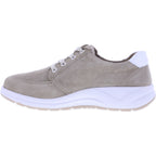 Fidelio | Hiker | Stone Nubuk | Leder | Multistretch | Weite: H | Damen Komfort-Schnürer