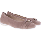 Hassia | Pescara | Cappuccino Samtziege | Wechselfußbett | 301722-2300 | Damen Ballerinas