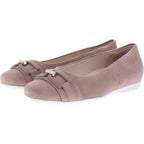 Hassia | Pescara | Cappuccino Samtziege | Wechselfußbett | 301722-2300 | Damen Ballerinas