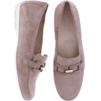 Hassia / Pescara / Cappuccino Samtziege / Wechselfußbett / 7-301742-2300 / Damen Slipper