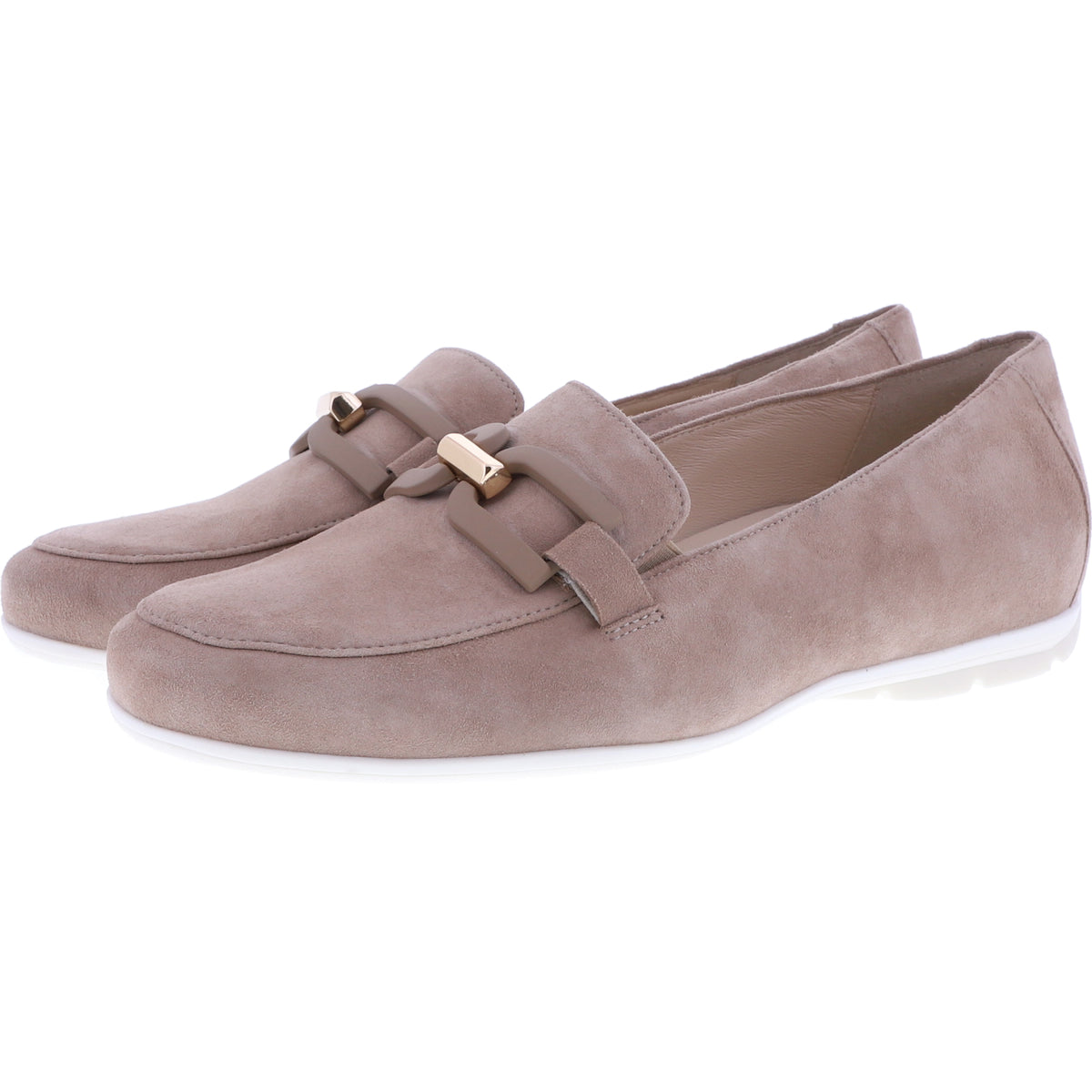 Hassia / Pescara / Cappuccino Samtziege / Wechselfußbett / 7-301742-2300 / Damen Slipper
