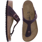 Birkenstock | Gizeh | Habana Fettleder | Weite: Normal | 743831 | Unisex Zehensteg